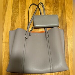 Matching Tory Burch Perry Tote Bag and Wallet